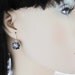 SET of 4 Bridal Earrings Bridesmaid Earrings Rodium plated Sterling Silver Ear hooks and Crystal Silver Night Swarovski Crystal Square drop
