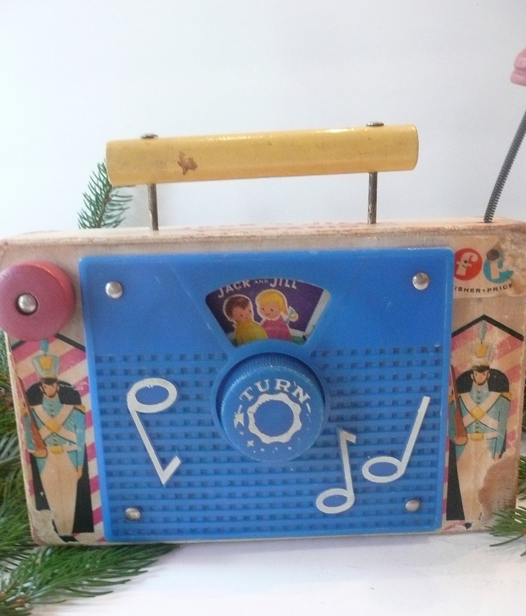 Vintage Fisher Price TV Radio Toy 1950s