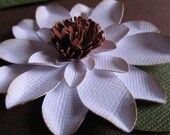 Paper Magnolias Flowers With Leaves Handmade Wedding Placecards 100-2 1/2 inches-Open Flowers