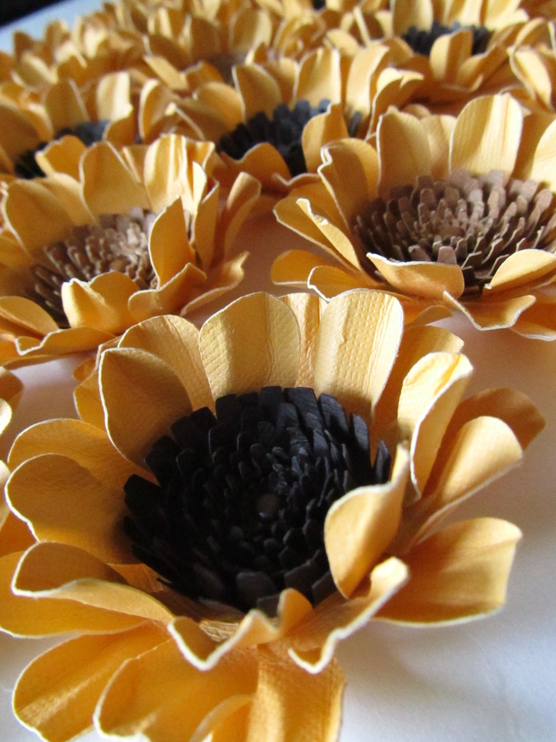 Wedding Paper Sunflowers 100-2 1/2 inch Made to Order Handmade
