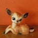 Vintage Big Eye Deer Figurine Japan 1950s
