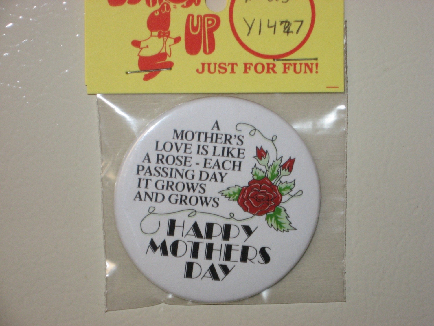 Happy Mother's Day Rose Magnet