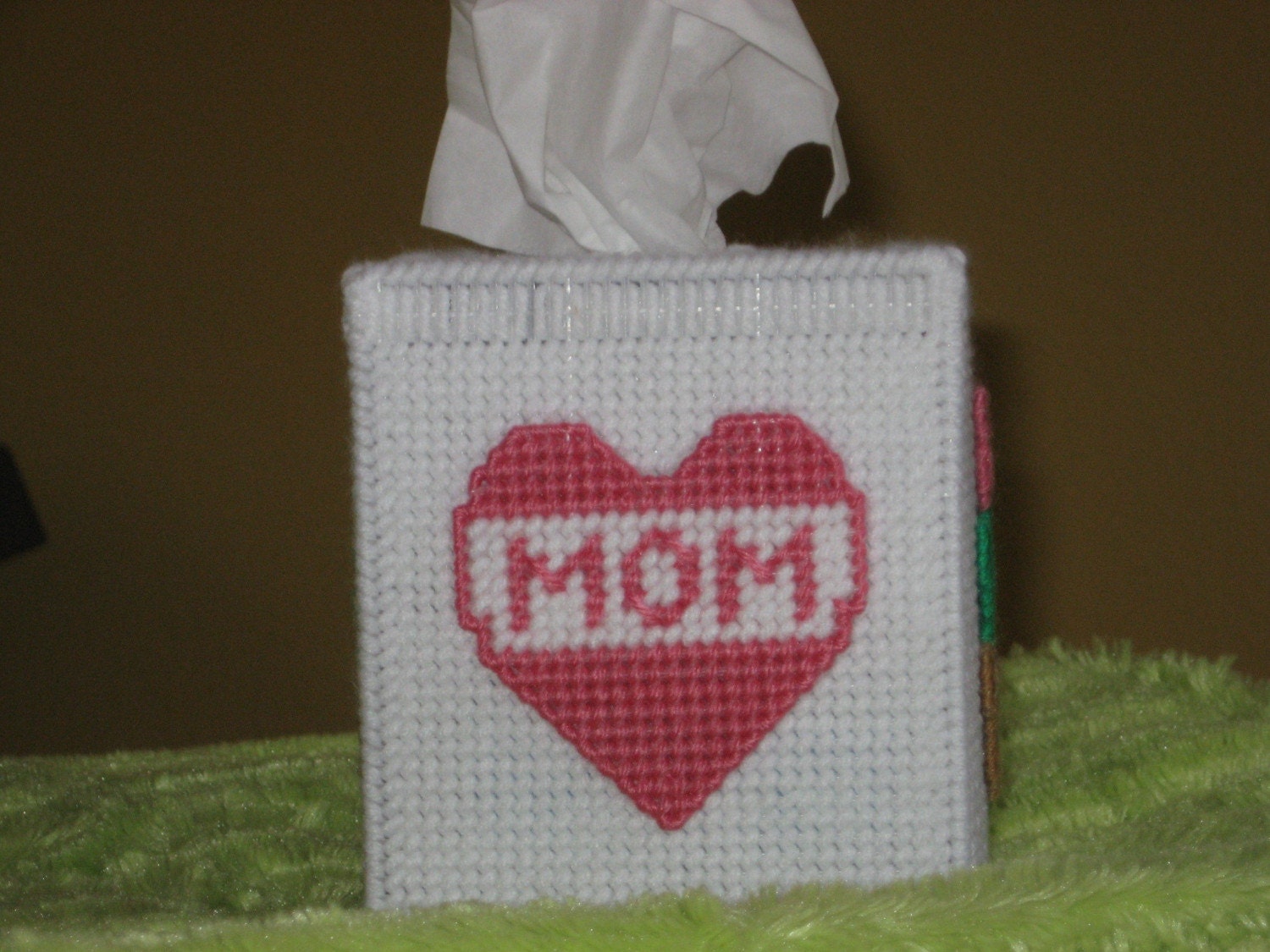 Mom Flowerpot Tissue Box Cover