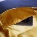 Black Envelope Clutch Metallic Gold