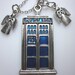 DONT BLINK. Police Box Necklace with Weeping Angels