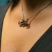 BMX Bicycle Necklace  (Silver)