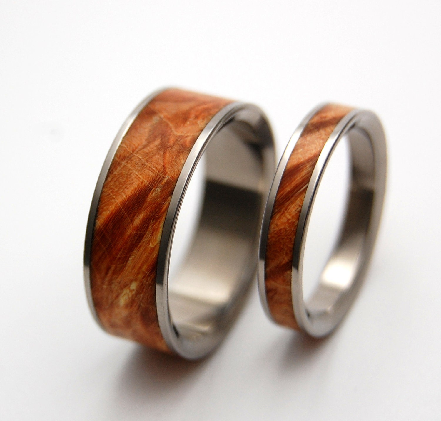 You at Sunrise - Wooden Wedding Rings