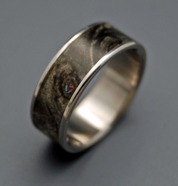 Swimming in the Dark - Wooden Wedding Rings