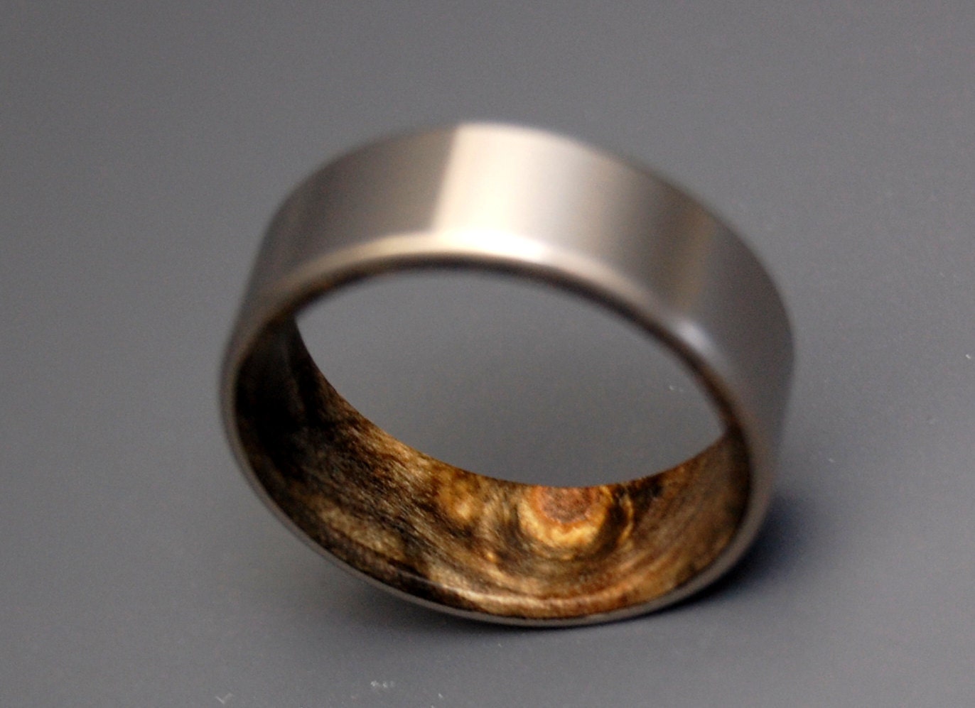 Kore II - Titanium and Wooden Ring