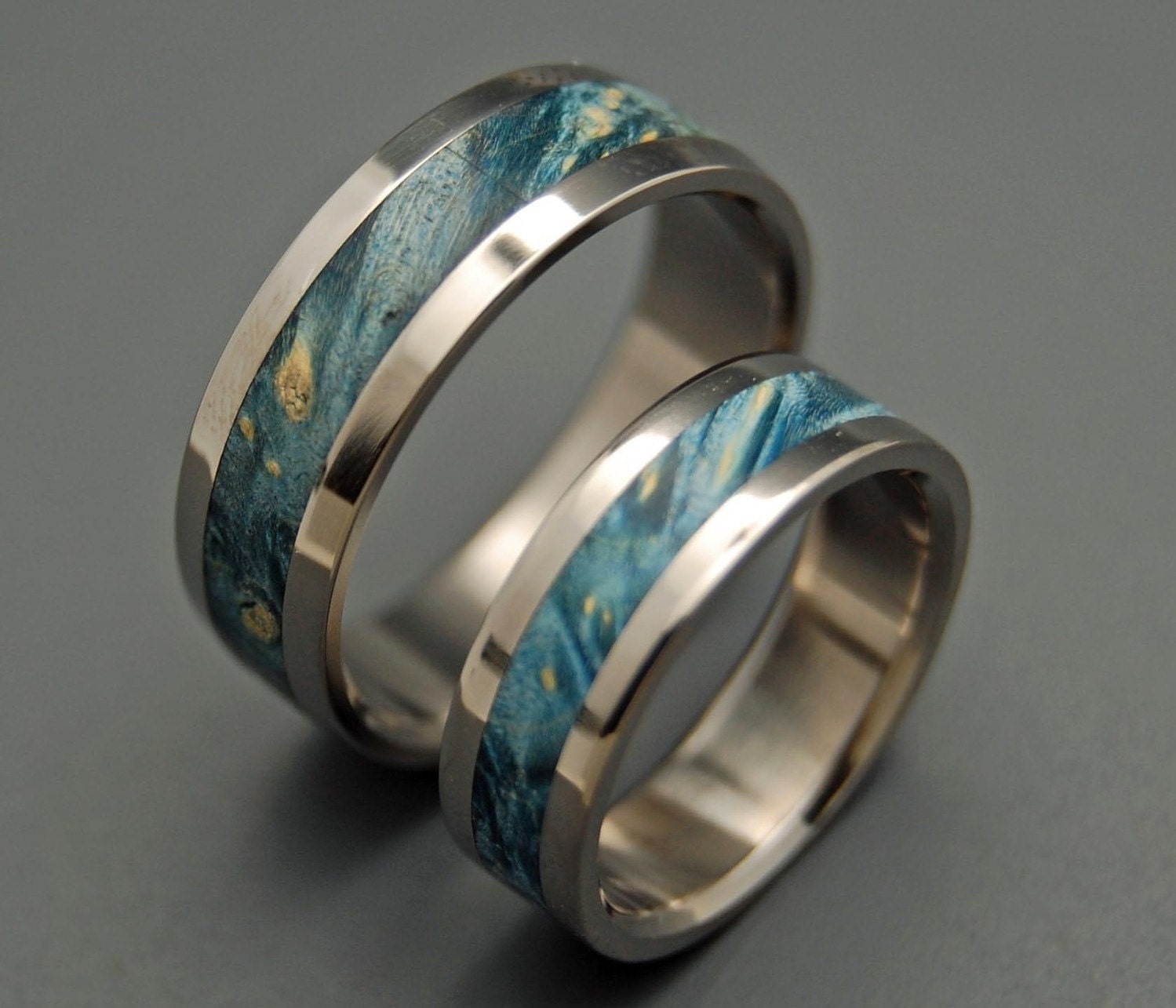 Starry Starry Night - Wooden Wedding Rings