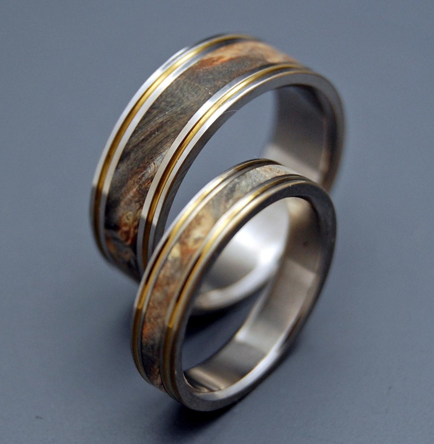 Wind in the Willows - Wooden Wedding Rings
