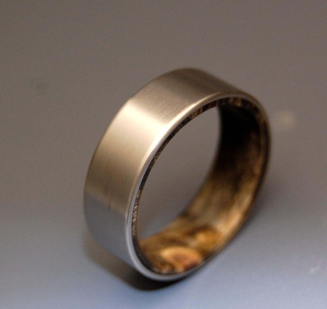Kore II - Titanium and Wooden Ring