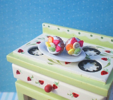 Tempt Your Sweet Tooth Fruit Tart Earrings