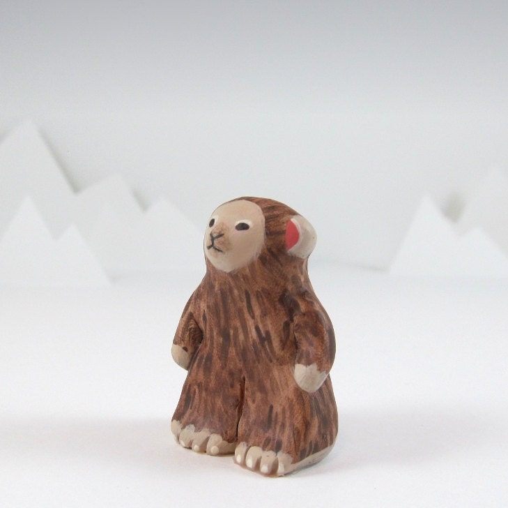 Bigfoot pocket totem figurine