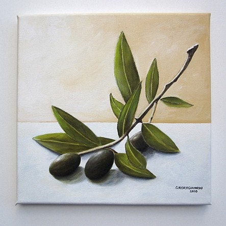 Olive Branch - Canvas Print