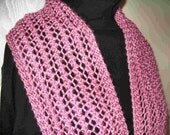 Knitted lace scarf - Four patterns in One Easy to knit one row lace patterns PDF