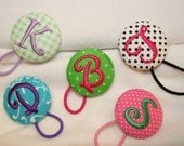 Monogrammed Pony Tail Holder