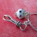 Sterling Silver Whisk and Swarovski Crystal Cupcake Charm Necklace