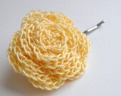 Yellow Rose Bobby Pin