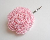 Pink Rose Bobby Pin