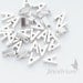 PD198-A-MR // Matte Original Rhodium Plated Small "A" Pendant, 5mm x 7mm, 4Pc