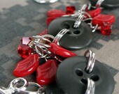 Military Button Bracelet I Love My Soldier Artillery Red Button Bracelet