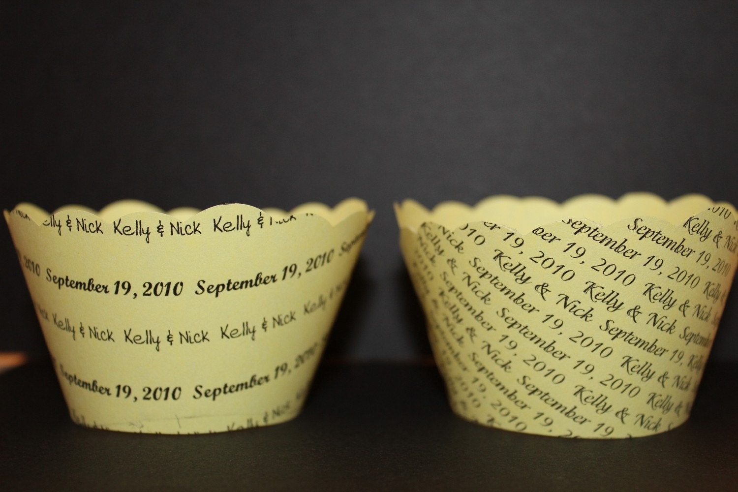Customized Cupcake Wrappers Weddings Engagements Showers