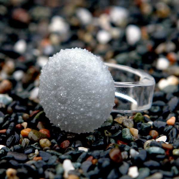Minimalist Ring Sea Urchin Jewelry Resin Ring Modern Beach Jewelry