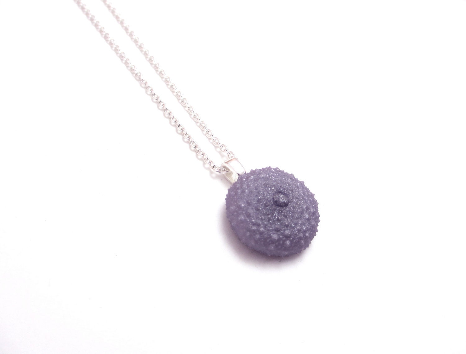 Sea Urchin Necklace Resin Pendant Neclace Modern Beach Jewelry