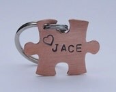 Puzzle Piece Keychain - Personalized
