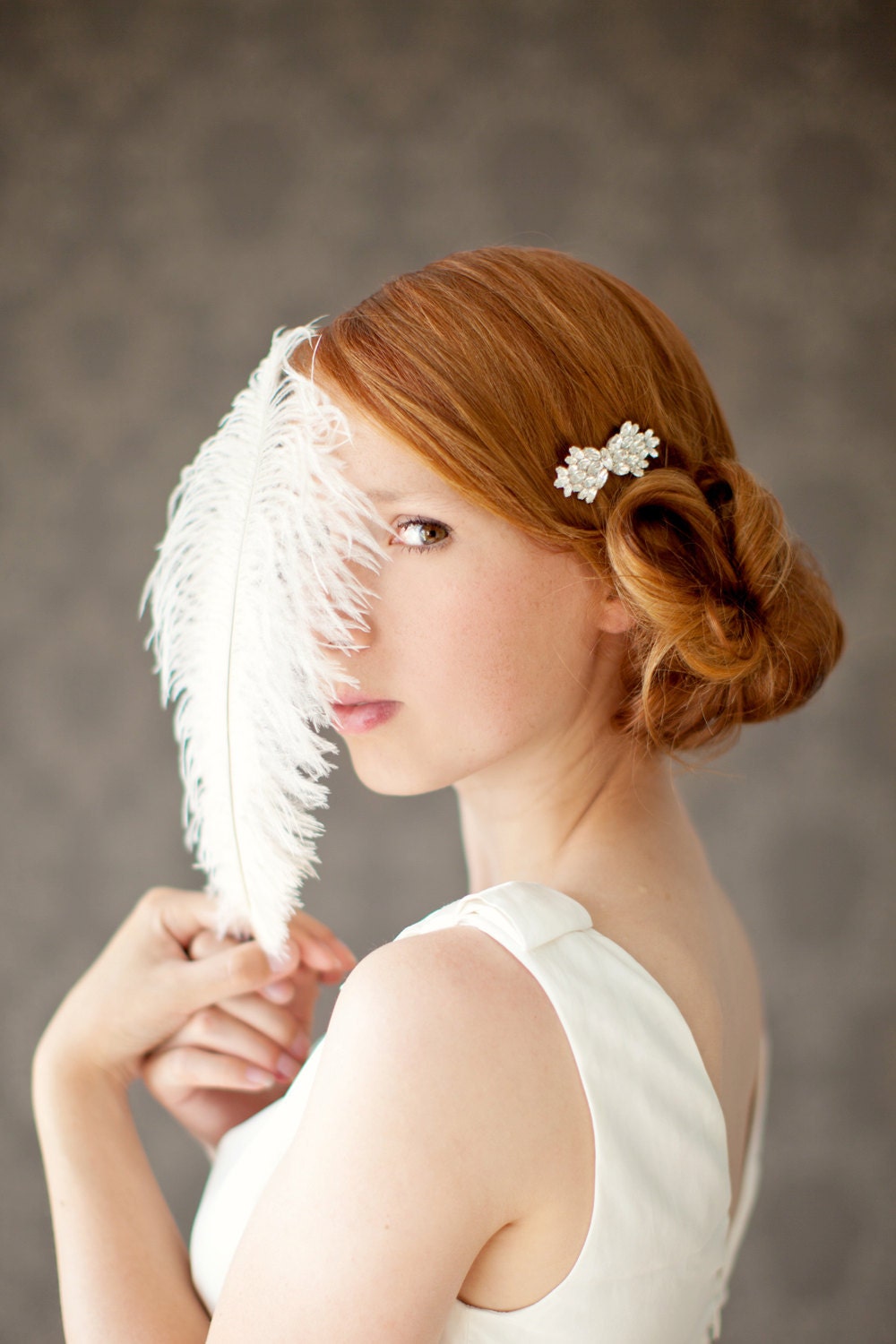 Precious - Swarovski crystal hair clip - Made to Order