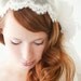 Wedding Veil, Bridal Veil, Lace, Point d'Esprit, Mantilla Veil, Hip Length - Lovely - Made to Order