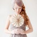 Wedding Veil, Birdcage Veil, Polka dots, Short Veil - Polka Dot Blusher Veil