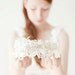 Wedding, Bridal Fascinator, Head Piece, Rhinestone Hair Piece, Wedding Hair Accessory, ivory, silver, velvet - Heart's Desire