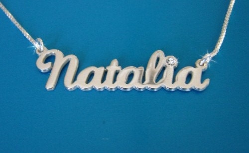 natalie name necklace