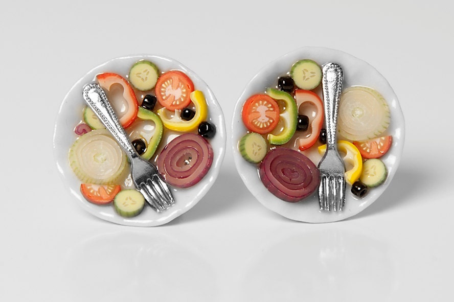 Salad earrings