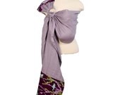 Baby Sling Linen Banded Ring Sling Baby Carrier - Sparrow - FAST SHIPPING - Instructional DVD Included