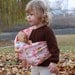 Baby Doll Sling Toy Pouch Style Doll Carrier - Whoo Forest Pink - FAST SHIPPING
