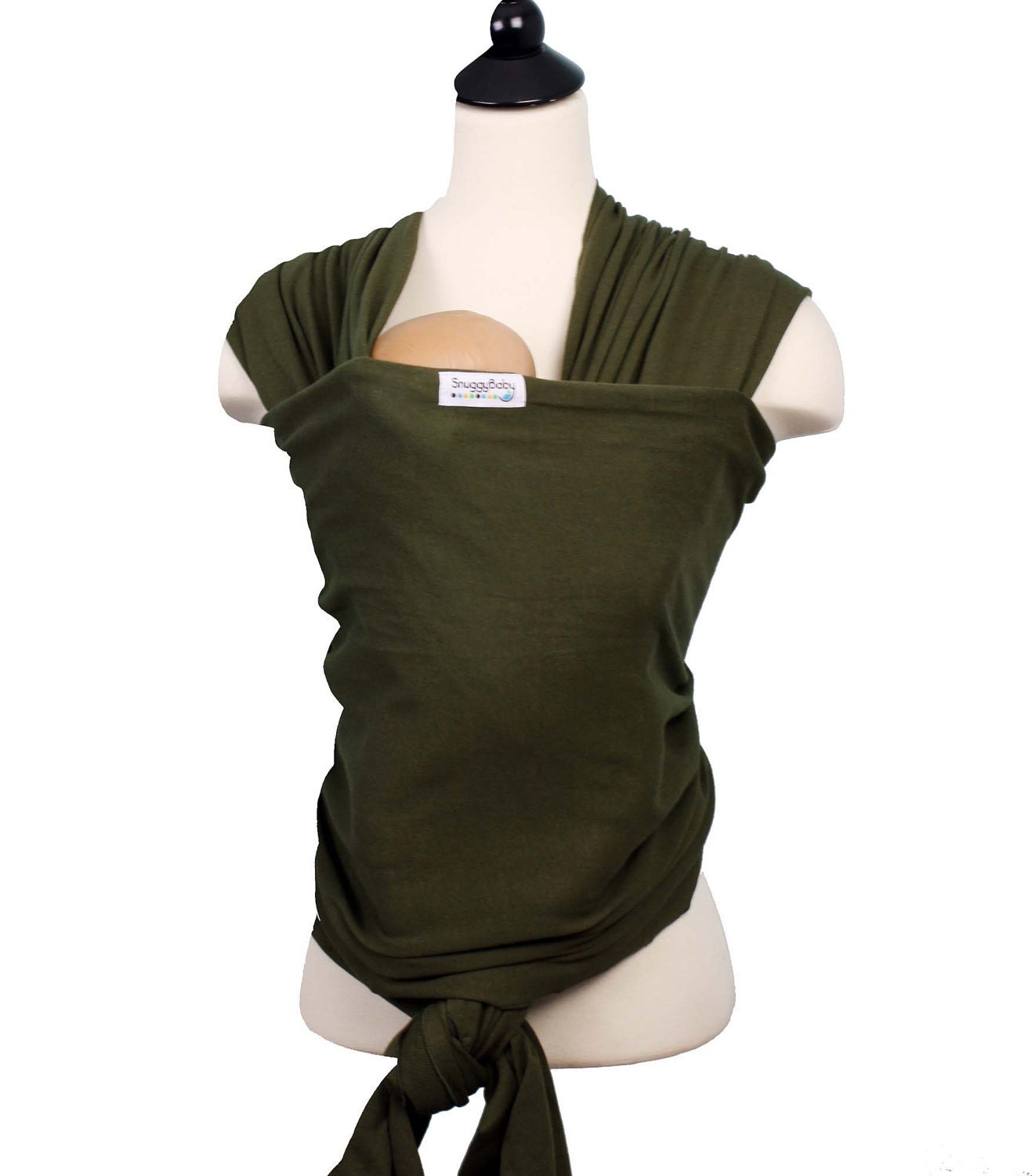 Baby Carrier Stretchy Wrap Baby Sling - Olive Green - FAST SHIPPING - Instructional DVD Included