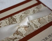 Ivory and Copper Leaf Fall Wedding Invitation