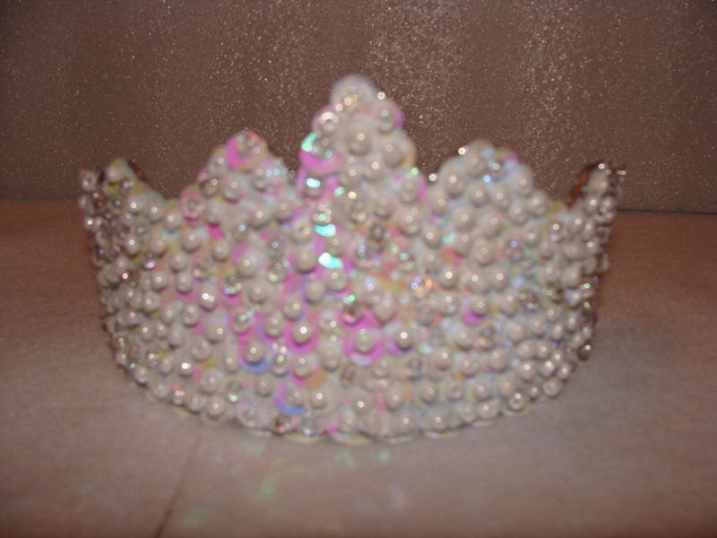 Handmade Irridescent White Tiara Il_170x135