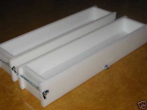Soap mold two 5-6 lb no liner soap molds wooden lids & cutters avail. 1-877-890-0267 E.