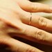 MADE TO ORDER - Thread of Gold - Curved or Straight - Pink or Yellow - Tiny Stacking Rings - Delicate Finger Tip - First Knuckle Ring