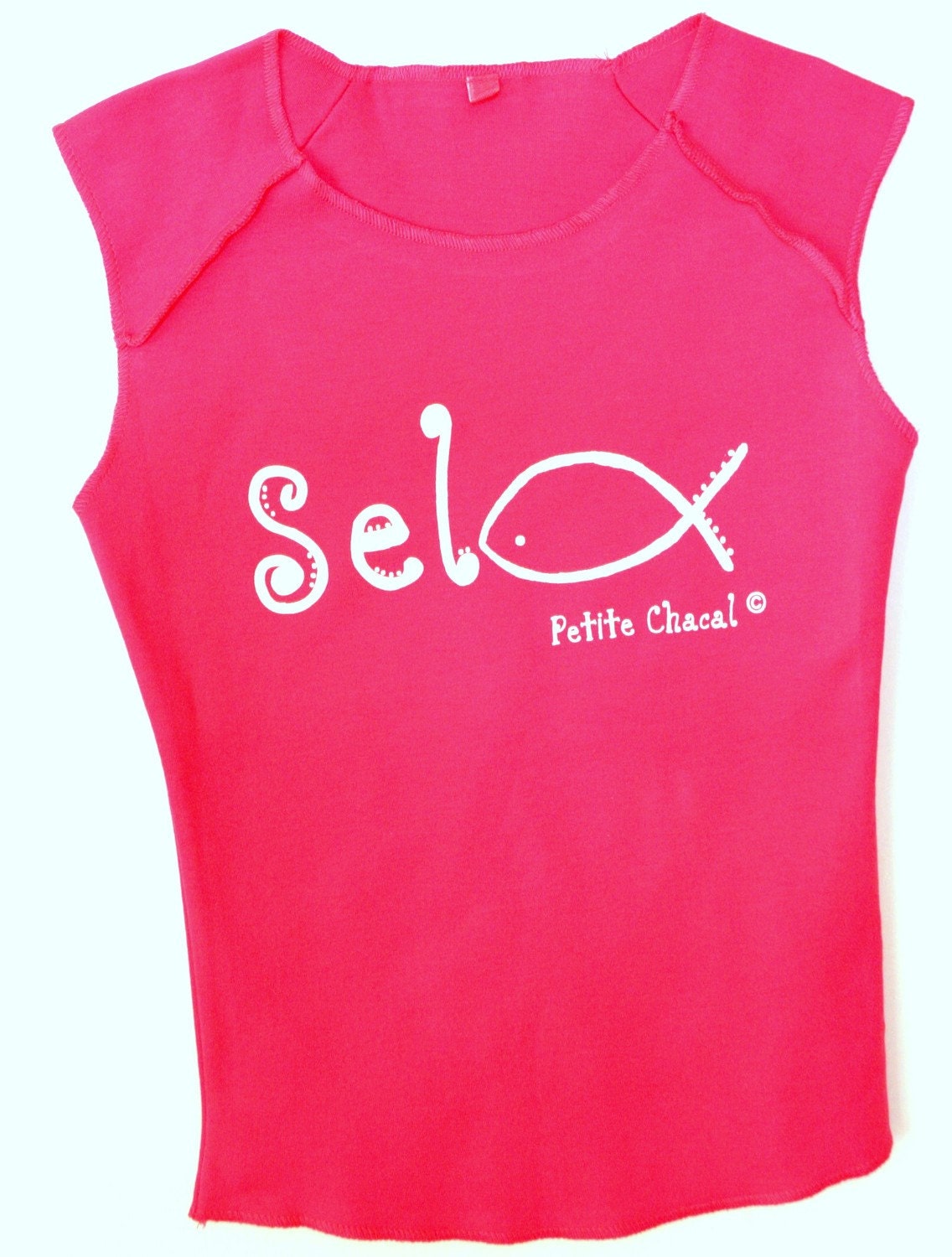 Selfish sleeveless top, Hot Pink