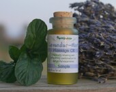 Organic Massage and Body oil Lavender Mint Eco-friendly and Vegan Travel size