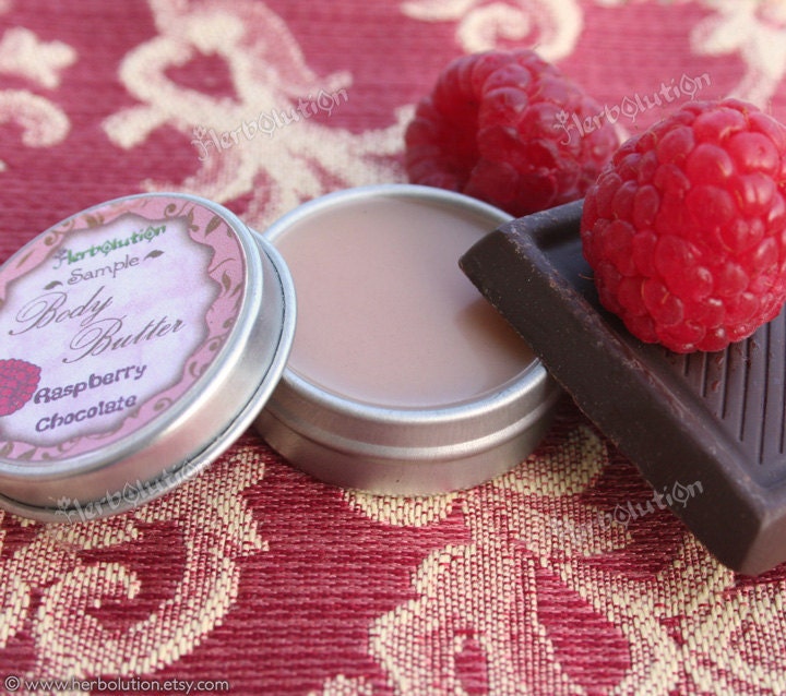 Raspberry Chocolate Body Butter organic vegan natural Sample