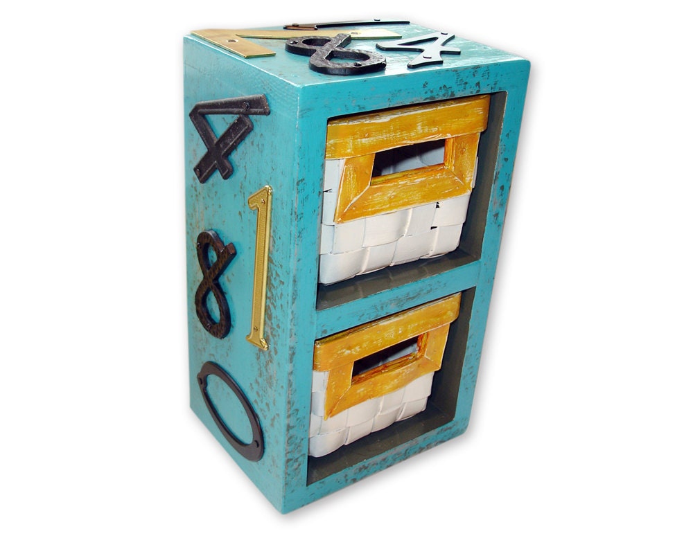 Teal & Numbers Organizer