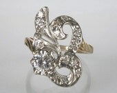 Vintage Diamond Cocktail Ring - 0.50 Carat Total Weight - Circa 1960's
