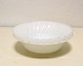 50% off vintage Anchor Hocking Fire King white swirl bowls - a pair