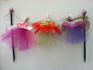 Fairy Dress Cake Topper for birthday cakes or cupcakes